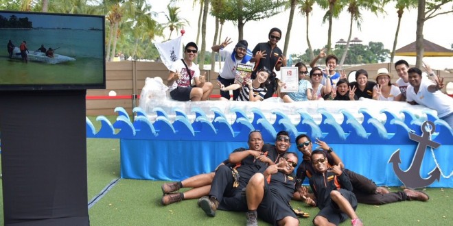 Largest Floating Raft Made Of Plastic Bottles