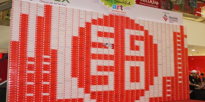 Largest Logo Made Of Tissue Boxes