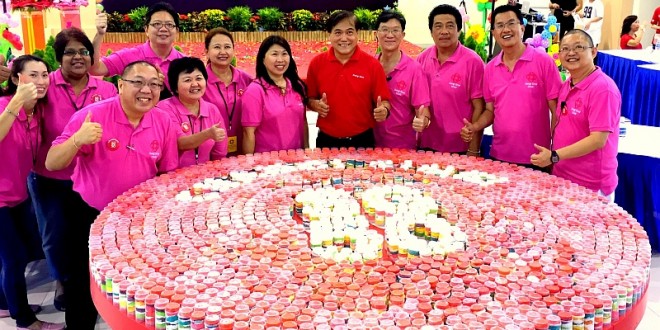 Largest Logo Made Of Push Cakes