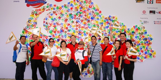 Largest Singapore Map Made Of Handprints