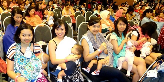 Most Number Of Mothers Breastfeeding Together