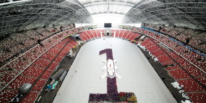 Largest Human Formation Of A Numeral