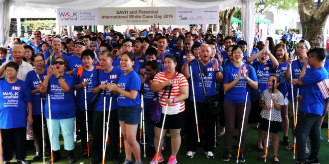 Largest Mass White Cane Walk