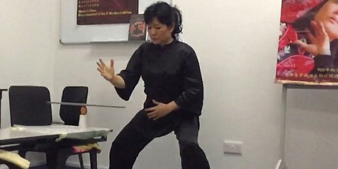 First Demo Of Hand Breaking A Granite Slab Over An Egg