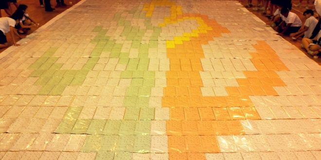 Largest Logo Made Of Colouring Books