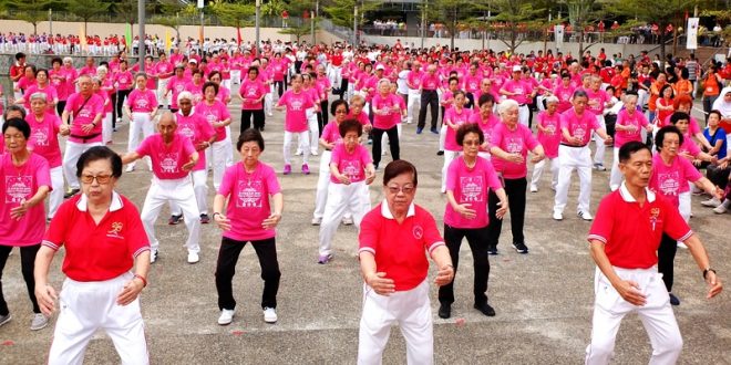 Largest Mass Exercise By Octogenarians
