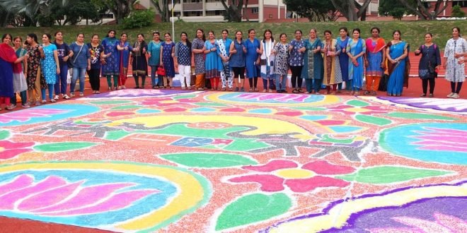 Largest Rangoli Made Of Sago