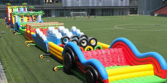 Longest Continuous Inflatable Obstacle Course
