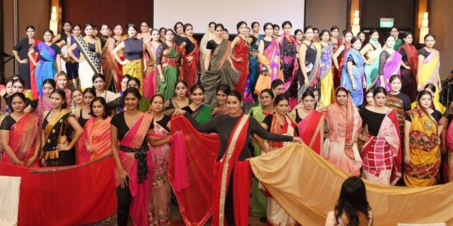 Most Saree Styles In A Fashion Show