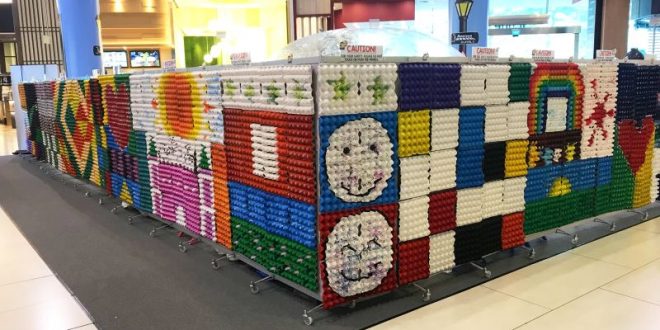 Largest Egg Carton Art Display