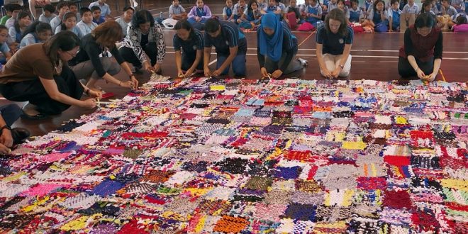 Largest Rug Made From Recycled T-Shirts