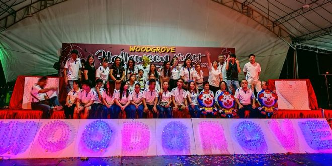 Largest Word Formation Made Of Lighted Plastic Bottles