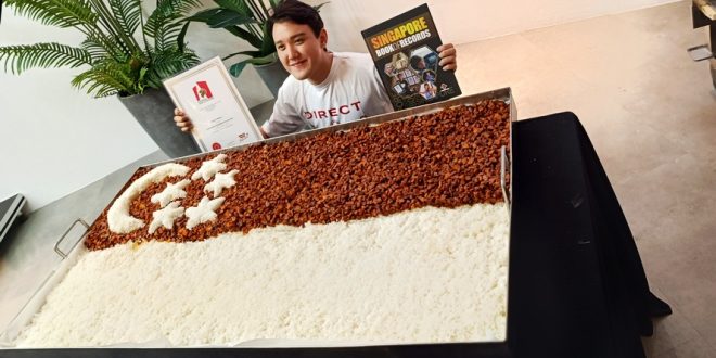 Largest National Flag Made Of Char Xiu Rice