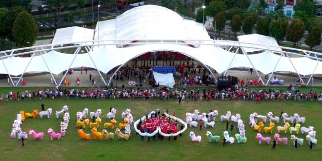 Largest LED Lion Dance Performance