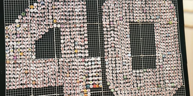 Largest Numeral Formation Made Of Badges