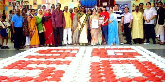 Largest Collage Made Of Plastic Plates