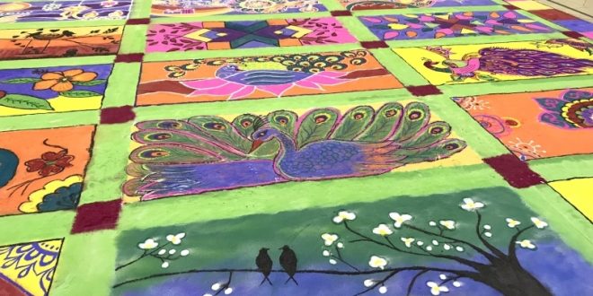 Largest Rangoli Made Of Sand