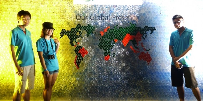 Largest Wall Made Of Plastic Bottles