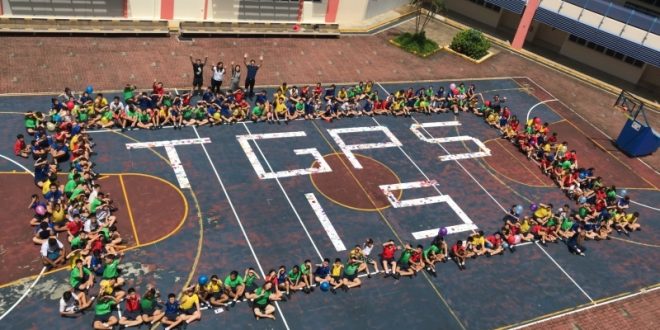 Largest Word Formation Made Of Ceramic Tiles